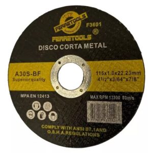 DISCO CORTE METAL 1,2MM X 41/2" X 50 UNID YTS