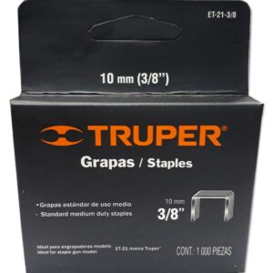 GRAPAS ET-50 3/8" HERMEX DE TRUPER (CAJITA X1000 GRAPAS)